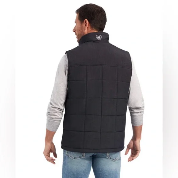 Ariat mens Phantom Crius Insulated Mens plus size quilted Vest oversized coat - Picture 2 of 14
